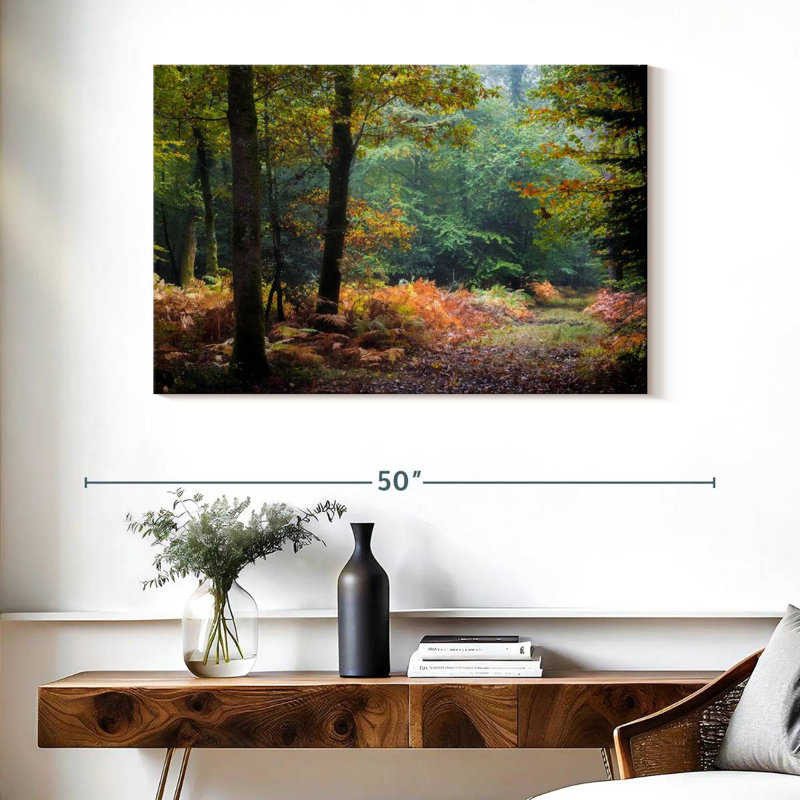 Harnek, feuilles d'automne de la forêt, H 26 po x l 39 po