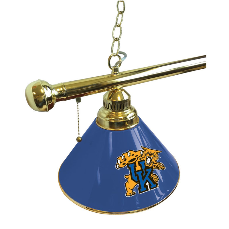 3 - Light Pool Table Lights Pendant, Brass, Notre Dame Leprechaun