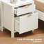 50cm W Manufactured Wood Bedside Table