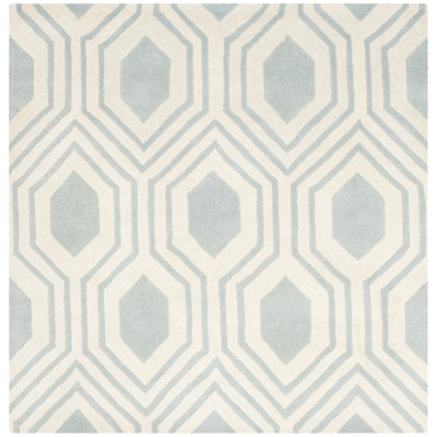 Deedie Hand Tufted Wool Geometric Rug