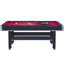 Table de billard 6 pieds avec plateau de tennis de table - noir avec feutre rouge-121794872