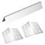Barres 17 po pour remplacement de gril en acier de la série 300 Genesis, 5 et 2 plaques chauffantes, de haute qualité, durables, série de remplacement Precise Fit, acier inoxydable