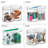iDesign Stackable Dual Canister for Bathroom Vanity or Countertop  in Primary or Guest Bathrooms