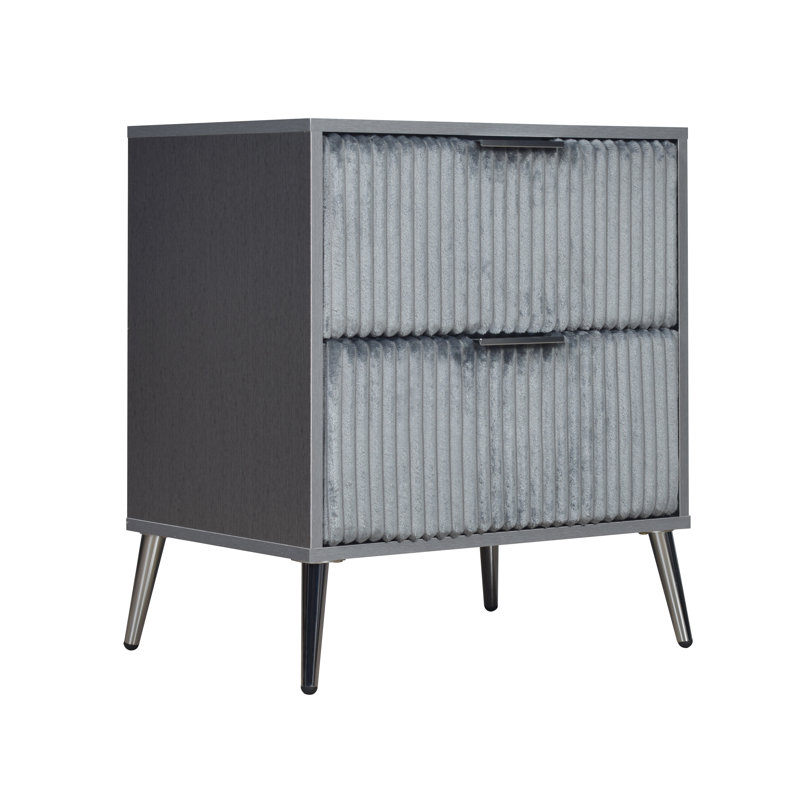 Ochlocknee 21.7'' W Nightstand, Gray