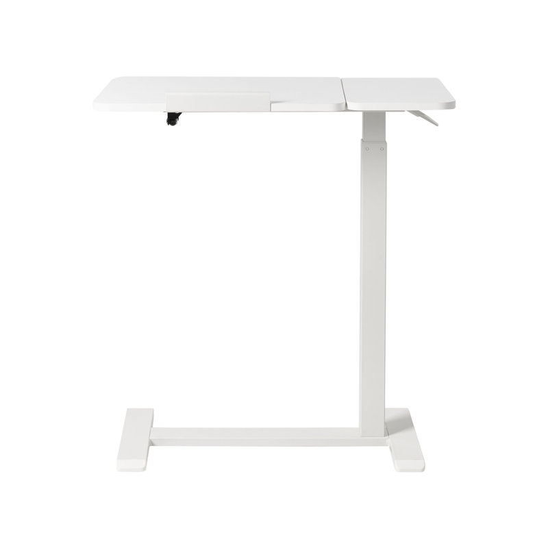 Adjustable Metal Base Standing Desk, White