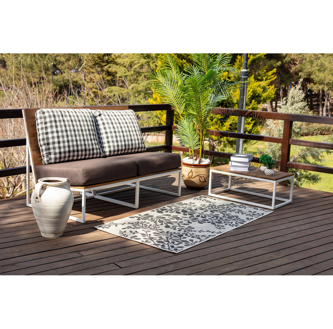 Outdoor-Teppich Remylina in Beige/Grau