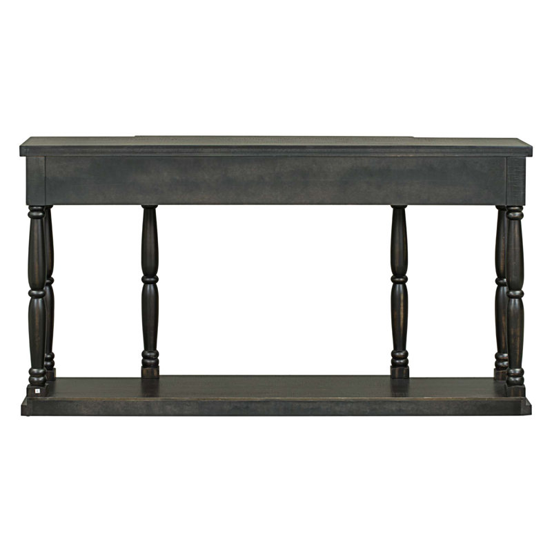 Buffet moderne de 63 po Belldas, Noir antique