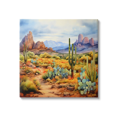 "Vast Desert Mesa Wraraps Canvas" par RB sur toile