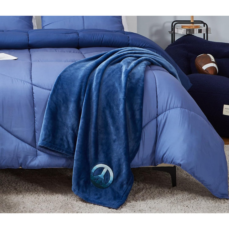 Jeté en peluche doux Aeropostale, Bleu marine