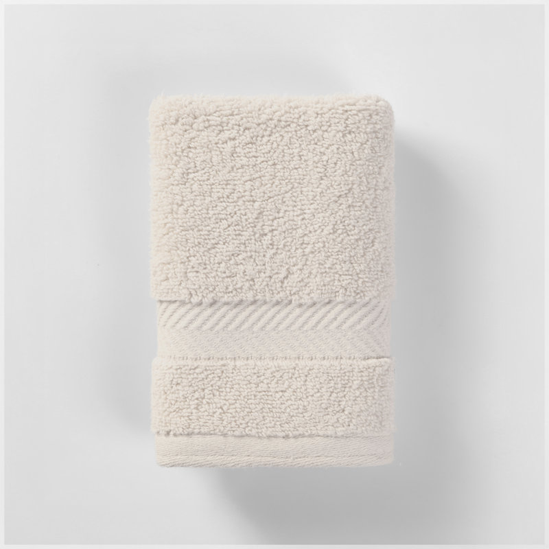 Rane Plush Cotton Washcloth, Ivory