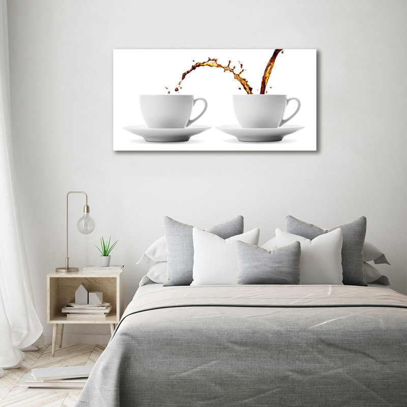Leaking Coffee - Wrapped Canvas Print
