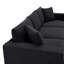 Canapé modulaire moderne 101 * 66 "avec coussins décoratifs, ensemble de canapé en L en forme de nuage avec siège large, ensemble de canapé en tissu confortable en polyester 4 places avec repose-pieds mobile