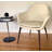 Teegan 19'' H Upholstered Metal Armchair-438107531-463156451