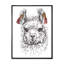 «Cute Lgbt Lama Alpaca», impression sur toile-473570004-473570007