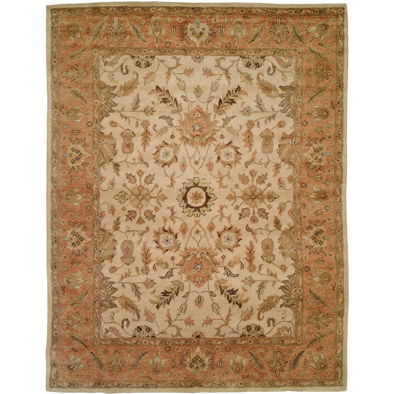 Wool Oriental Indoor Rug, Rectangle 6' x 9'