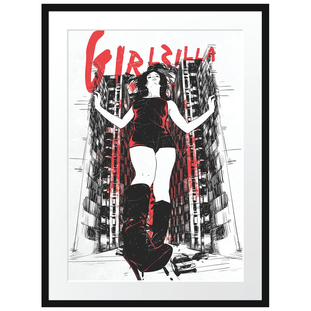 Gerahmtes Poster Girlzilla Light