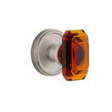 Grandeur Georgetown Rosette Double Dummy with Baguette Crystal Door Knob