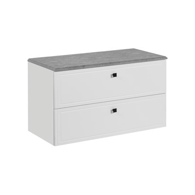 Dineshia 90cm Manufactured Wood Single Bathroom Vanity Top