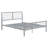 Cooper Open Frame Bed Silver-105493783