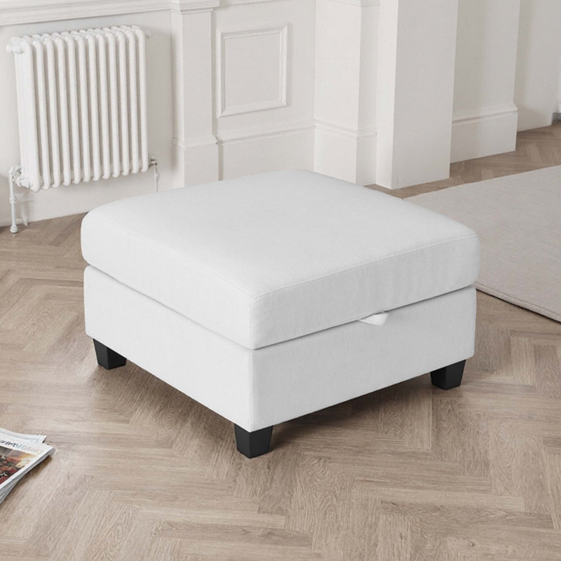 Repose-pieds de rangement modulaire blanc 29,5 po