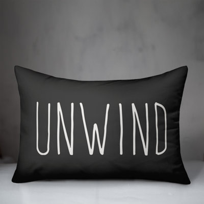 Yes! Textual Outdoor Reversible Throw Pillow