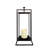 Rectangular Lantern with Glass Candle Compartment for Pathway & Patio-95978530