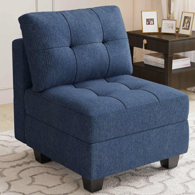 Soneson Armless Storage Slipper Chair 