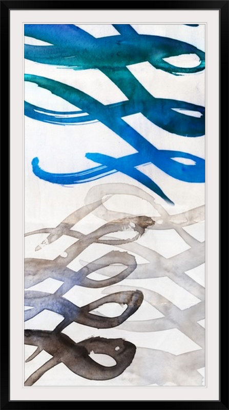 « ii » par pi galerie,, reproduction d’art Infinity, Cadre noir, H 32 po x l 20 po x P 1 po