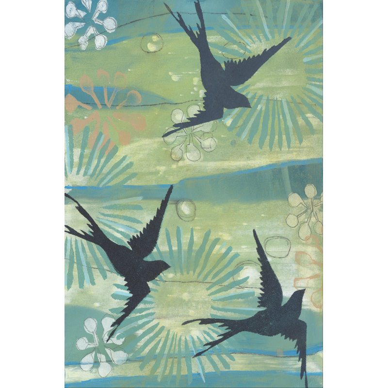 Swoop I - Wrapped Canvas Painting, 46cm H x 30cm W x 3.8cm D