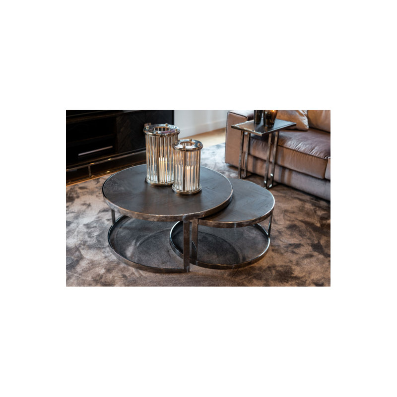 Blackbone Nesting Coffee Table, Silver
