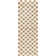 Atiran Checkered Plush Pile Brown Area Rug