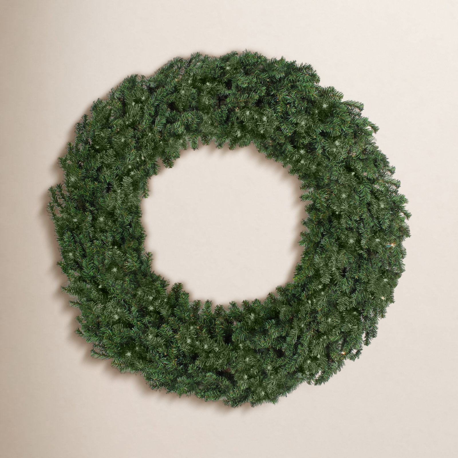 96" Pre-Lit Pine Wreath