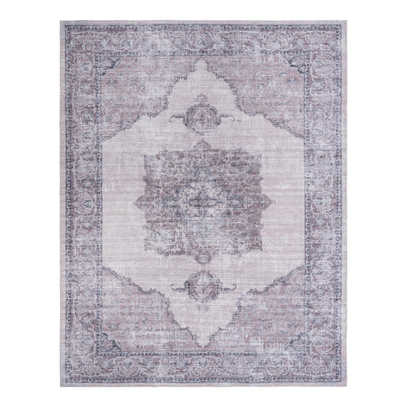 Hazley Chenille Oriental Indoor Rug, Rectangle 10'6" x 13'