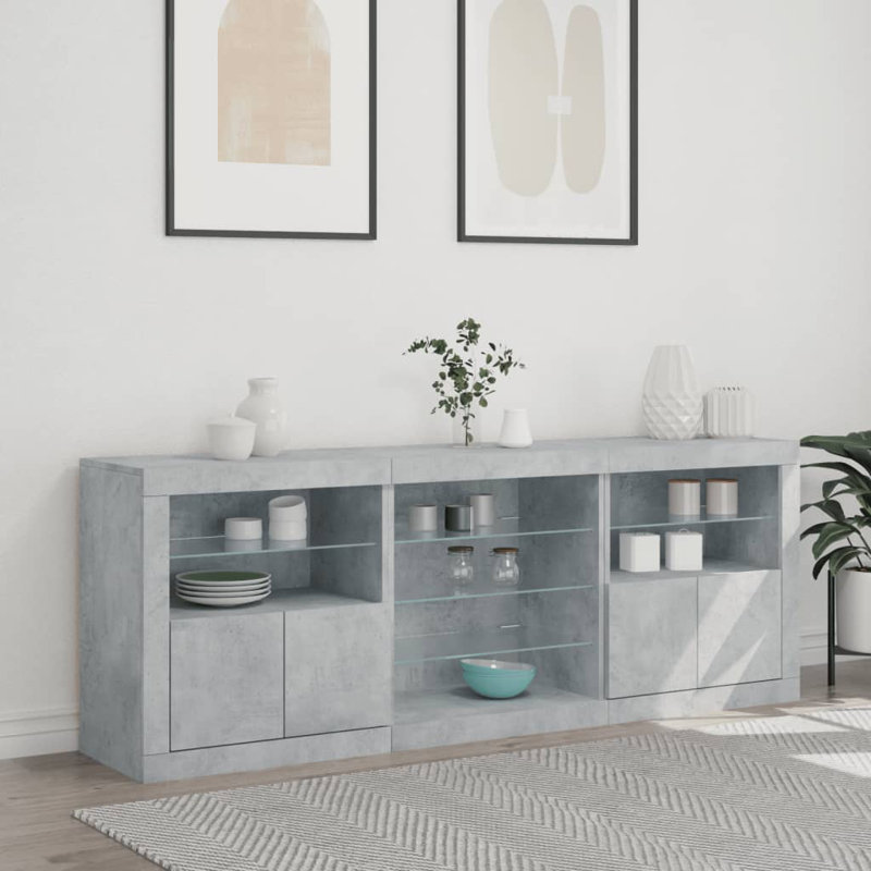Basibul 181.5cm Sideboard, Concrete Grey