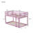 Solid Wooden Bunk Bed With Ladder, Crafted With Strengthened Slats-1699620629