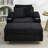 57" Corduroy Single Seater Sofa With Ottoman Storage-112273277