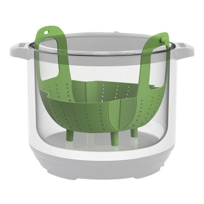Instant Pot Official Silicone Steamer Basket with Handles - Green