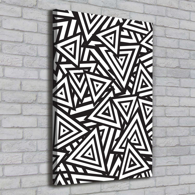 Triangles Background - Wrapped Canvas Print