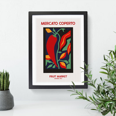 Mercato Coperto Fruit Market Exhibition 1 - Framed Print