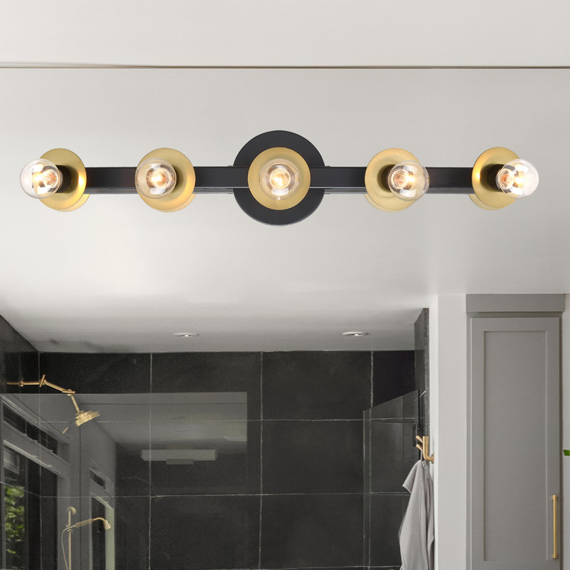 Éclairage pour meuble-lavabo à 5 lumières à intensité variable Lecta