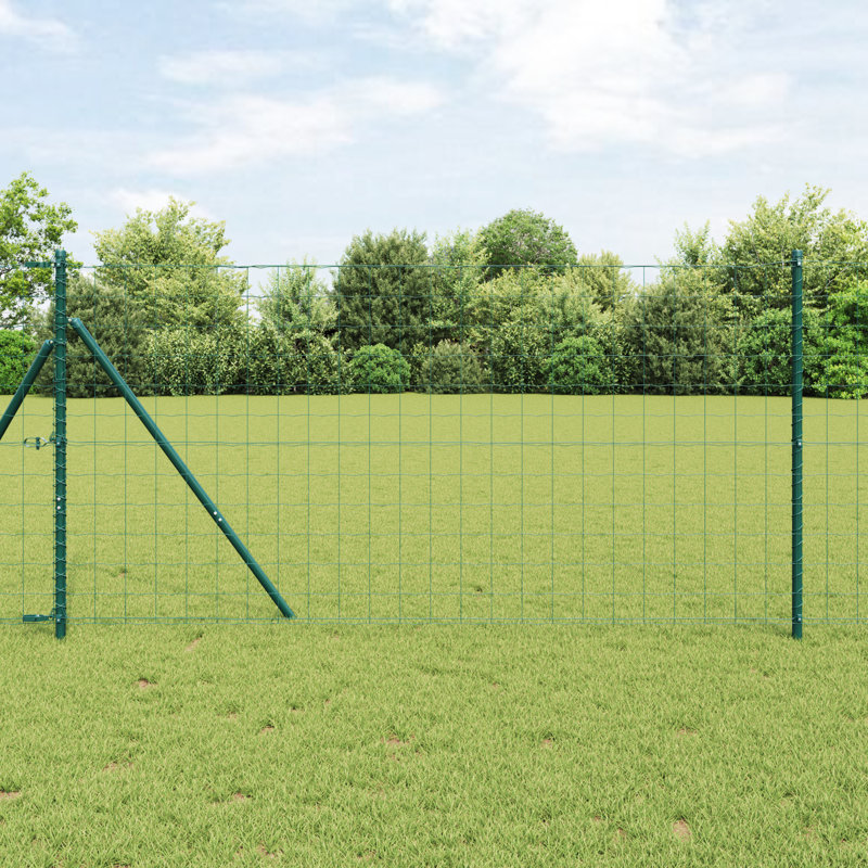 Powder-Coated Steel Border Fencing, 120 x 1000 x 0.2 cm