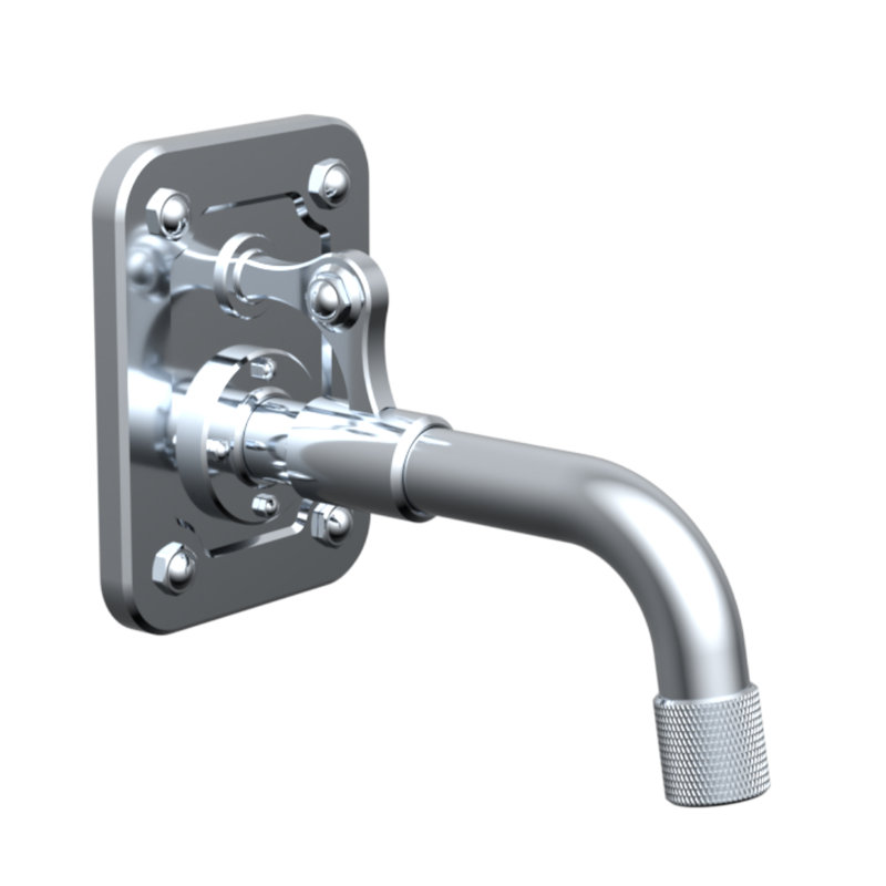 Argonaut Wall Mount Tub Spout, Chrome