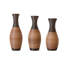 Ensemble de 3 vases de sol en rotin artificiel pour la décoration de salon