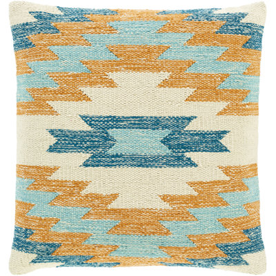 Anika Global Bright Cotton Geometric Throw Pillow