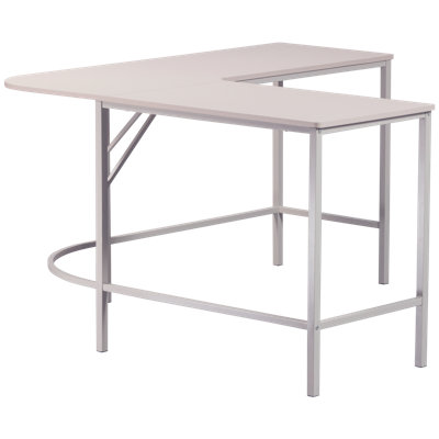 Mike L-Shaped Metal Base Writing Desk