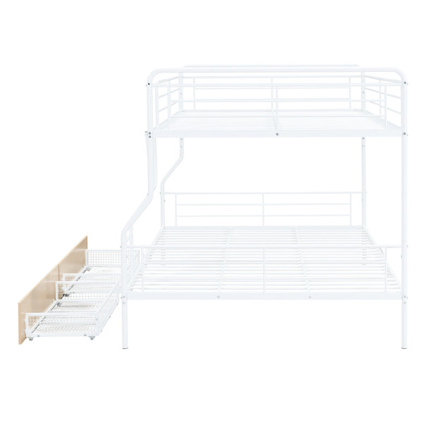 Isabelle & Max™ Full Xl Over Queen Metal Bunk Bed In Black. Safe Iron ...