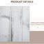 5.5' 4 Panel Privacy Screen, White Folding Partition For Bedroom, Living Room, Home Office Space Room Divider 4 Decoration