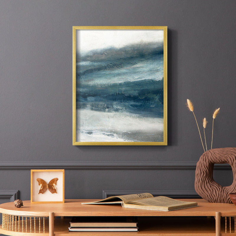 Reproduction encadrée, entrée privée II - bois massif, Or, H 20 po x l 16 po