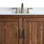 Base de meuble-lavabo double 71 po en noyer de Dallan