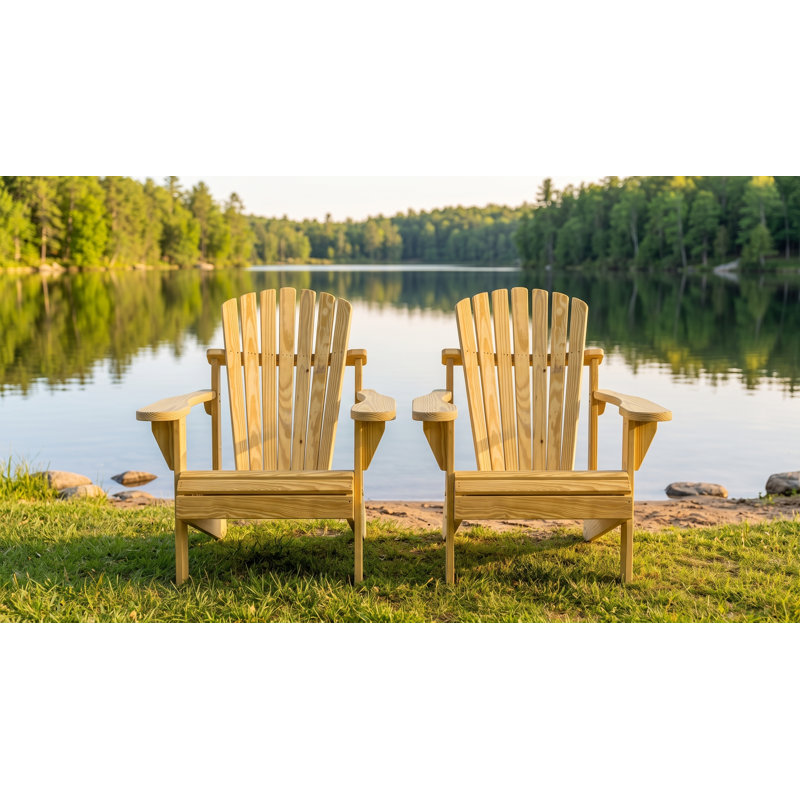 Adirondack Chair – An American Classic,  Premium Pressure Treated Pine Perfect for Outdoor, Deck, and  Patio Seating. 100% Made in the USA